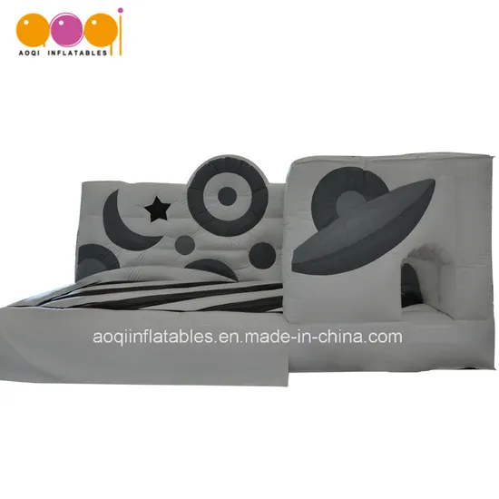 Novel Design Black and White Inflatable Planet Bouncer for Sale (AQ02397)