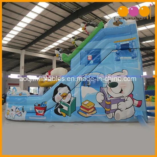 North Pole Polar Bears Inflatable Water Slide with Pool (AQ01390-1)