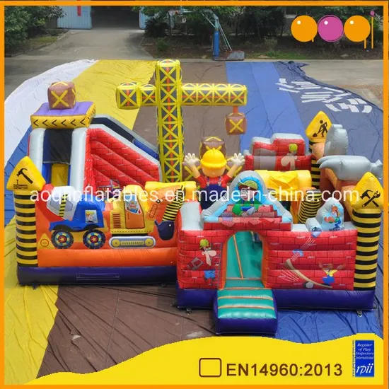 Outdoor Playground Giant Crane Theme Inflatable Fun City for Kids Toy (AQ01303)