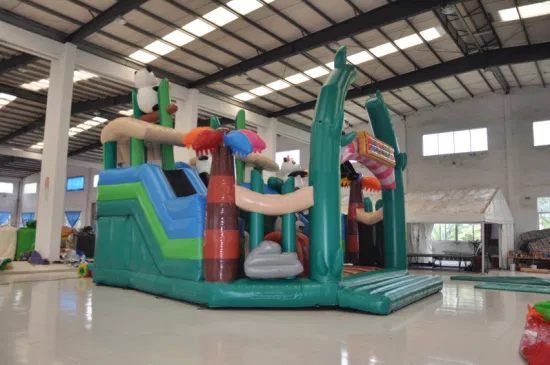 Panda Fun City Inflatable Bouncer Slide Amusement Park (AQ01739-1)