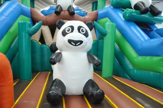 Panda Fun City Inflatable Bouncer Slide Amusement Park (AQ01739-1)