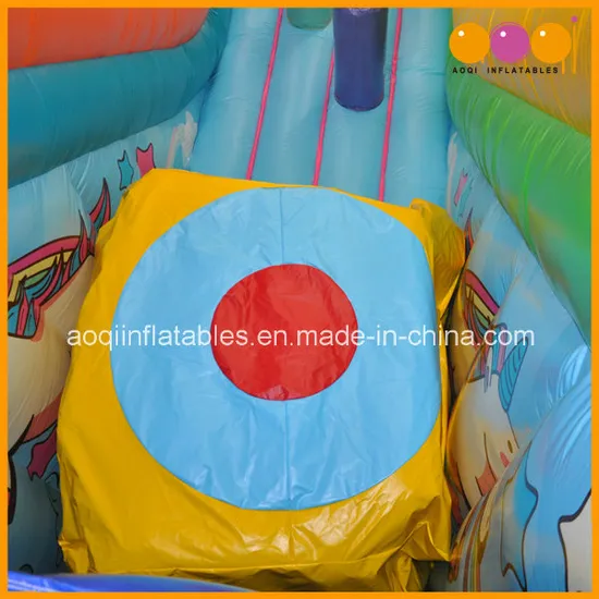 Rainbow Unicorn Inflatable Slide for Kid (AQ01860)