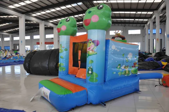 Small Jump Inflatable Frog Combo Bouncer for Sale (AQ2384)