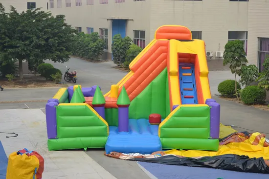 Snow Christmas Fun City with Big Bounce Room and Slide (AQ0160-2)