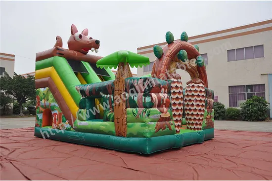 Squirrel Theme Animal Kingdom Inflatable Slide (AQ01826)