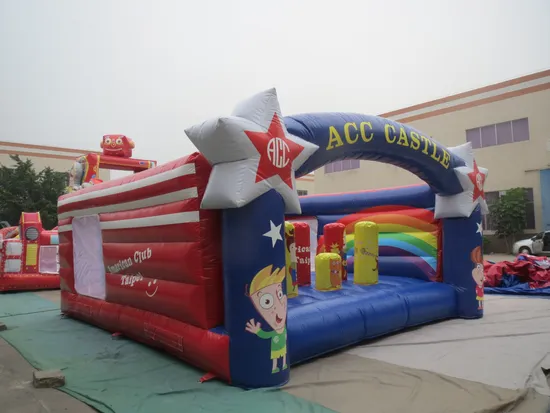 Star Theme Cartoon Castle Bouncer Inflatable Jumping Bouncer (AQ02314)