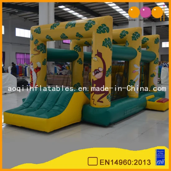 Tiger Inflatable Moonwalk with Inflatable Ball Pool (AQ401)