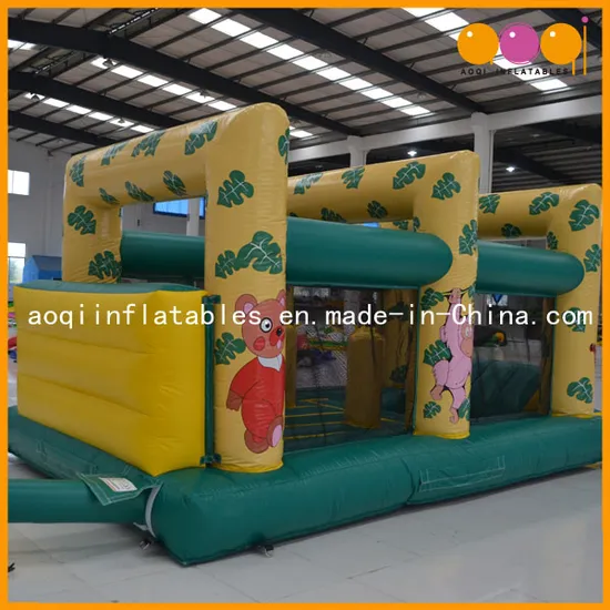 Tiger Inflatable Moonwalk with Inflatable Ball Pool (AQ401)