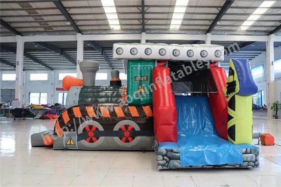 Train Theme with Slide Combo Inflatable Party (AQ01606)