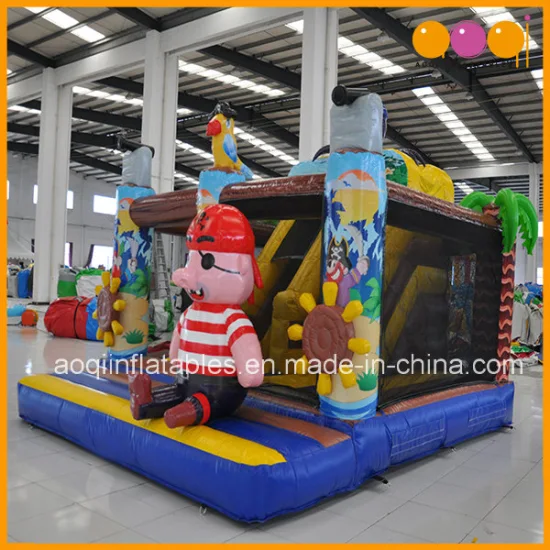 Treasure Pirate Inflatable Bouncer Room Inflatable Bouncer Bed (AQ07194)