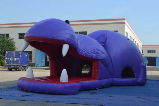 Vivid Hippo Inflatable Jumping Bounce (AQ02309)