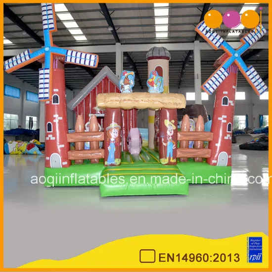 Windmill Farm Fun City Bouncer House (AQ01484)