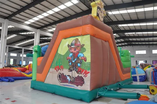 with Advanced Printing Cowboy Fun City Inflatables for Sale (AQ01267)