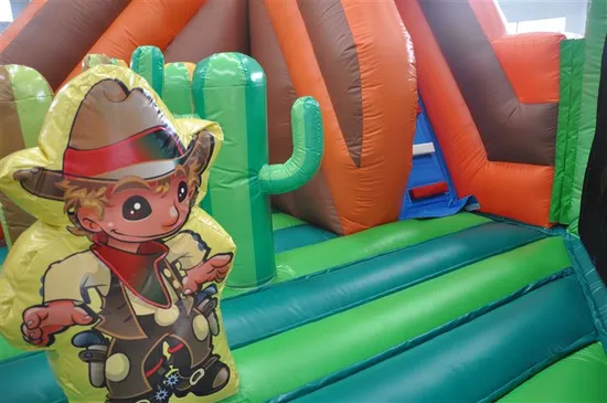 with Advanced Printing Cowboy Fun City Inflatables for Sale (AQ01267)