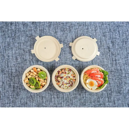 500ml Disposable Kraft Paper Salad Bowl