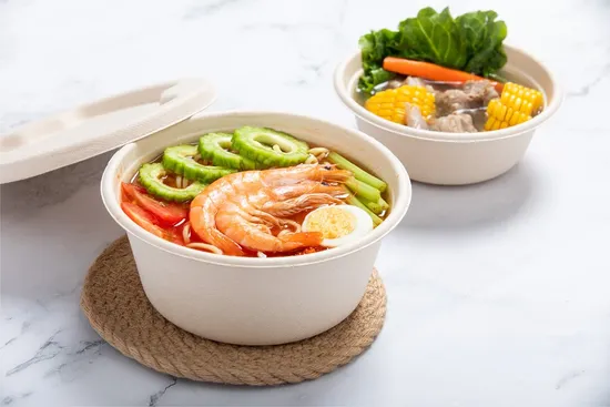 Bowl Lid Disposable Biodegradable Bagasse Tableware Food Lunch Bowl Lid