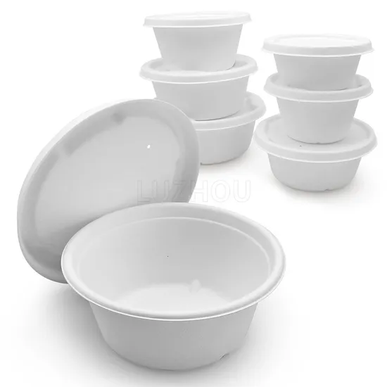 Bowl Lid Disposable Biodegradable Bagasse Tableware Food Lunch Bowl Lid