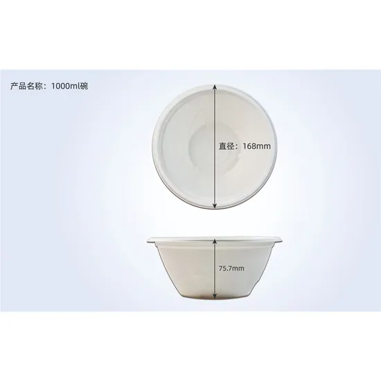 Popular Round Disposable Degradable Microwave Oven Available Bowl 1500ml