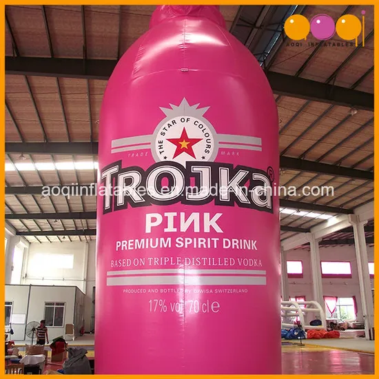 Aoqi Pink Inflatable Bottle Model for Advertisement Sale (AQ54215)