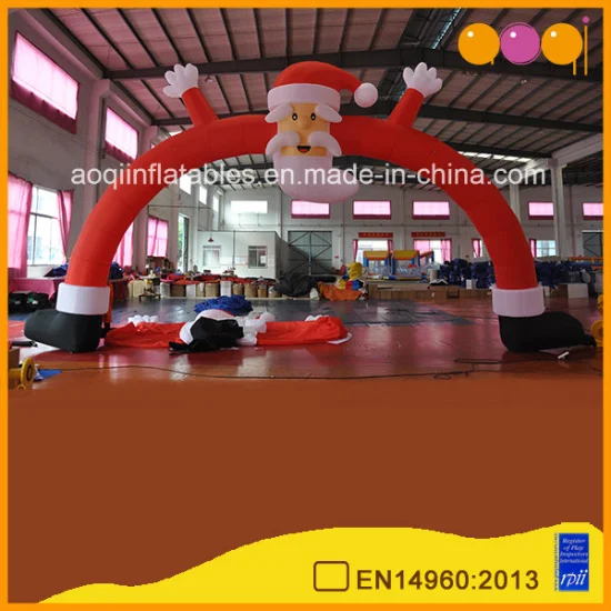 Christmas Holiday Advertising Inflatable Santa Claus Inflatable Arch (AQ57128)