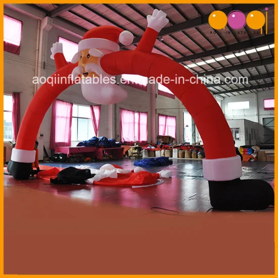 Christmas Holiday Advertising Inflatable Santa Claus Inflatable Arch (AQ57128)