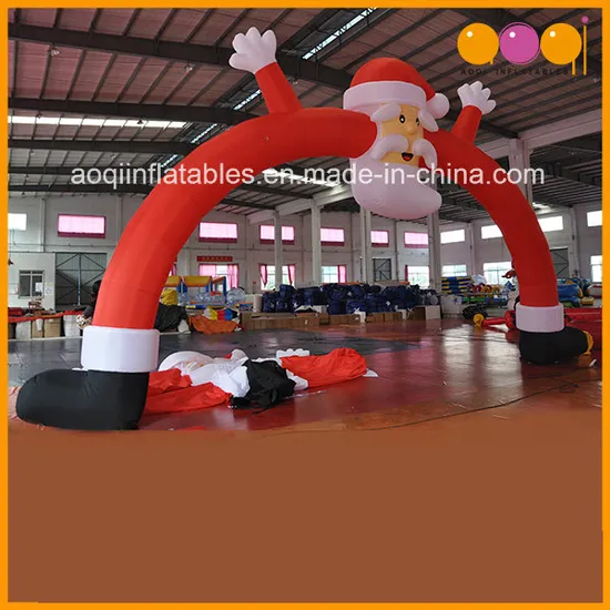 Christmas Holiday Advertising Inflatable Santa Claus Inflatable Arch (AQ57128)