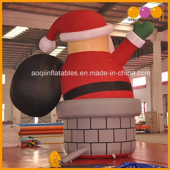 Giant Holiday Christmas Advertising Model Xmas Inflatable Santa Claus (AQ5718-1)