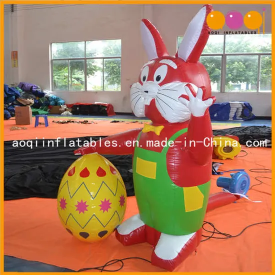 Inflatable Easter Egg and Rabbit (AQ56138)