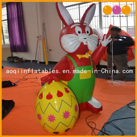 Inflatable Easter Egg and Rabbit (AQ56138)