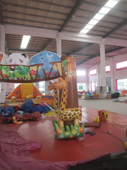 Kindergarten Inflatable Zoo Arch Door for Promotion (AQ53188)