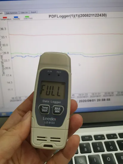 Auto Pdf Report Temperature and Humidity Data Logger Ld9125