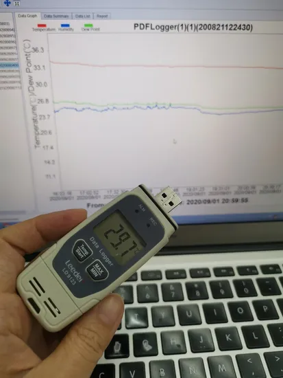 Auto Pdf Cold Chain Data Logger Temperature and Humidity Recorder