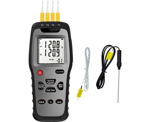 Four Channel Temperature Meter Thermocouplethermometer Ld8105