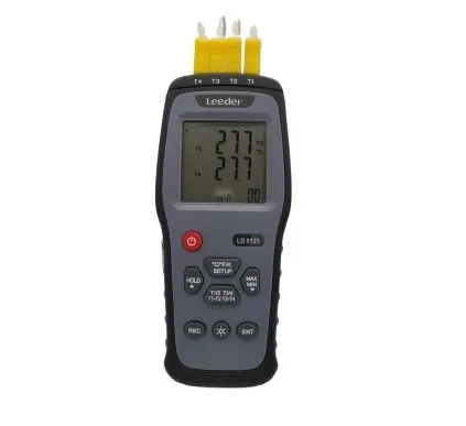 High Performance Four Channel Thermocouple Thermometer Datalogger with Free Software