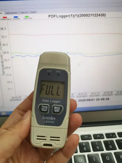 Mini Pdf Temperature and Humidity Data Logger Ld9125