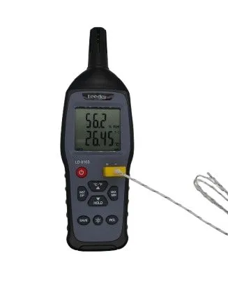 Multifunctional Digital Temperature and Humidity Meter 9V Battery Thermocouple Thermometer