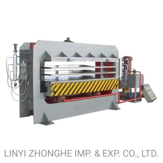 160 Tons 3 Layers Door Skin Laminating Hot Press Machinery