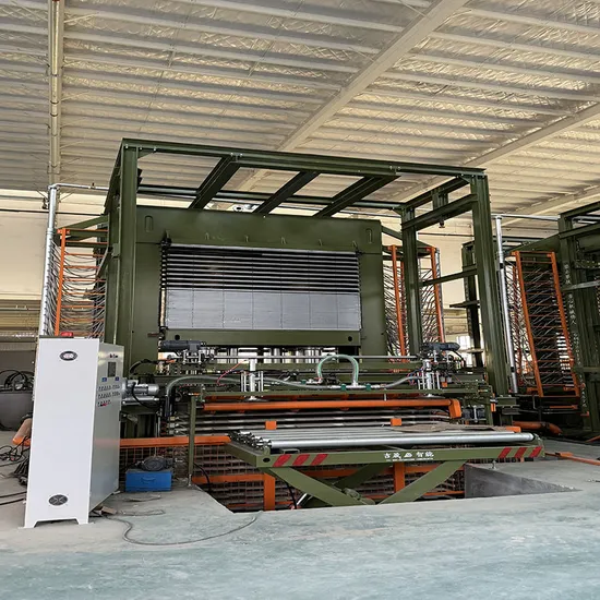 600 Tons 4X8FT 25 Layers Plywood Hot Press Manufacturing Machinery Factory Price