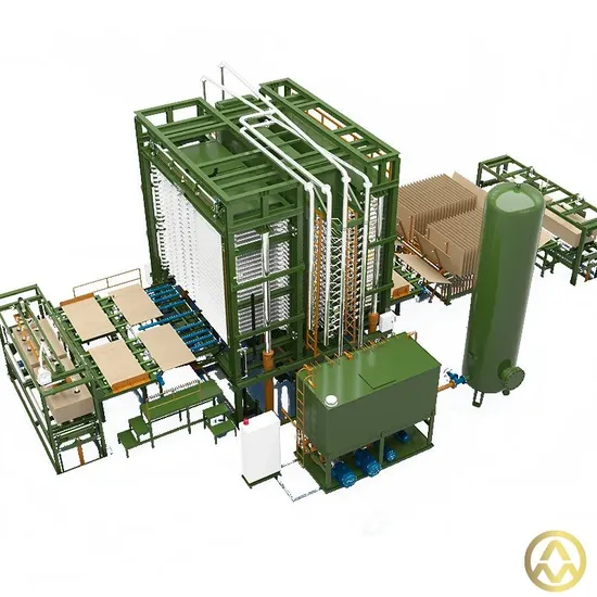 600 Tons Full Automatic Film Faced Plywood Hot Press Machine