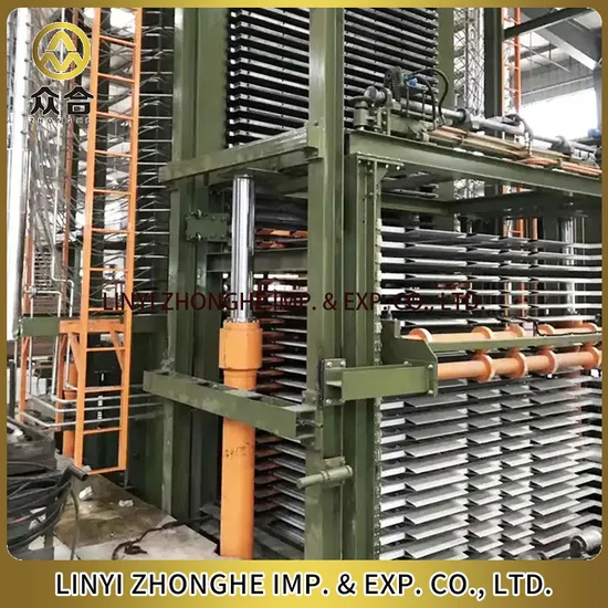 800 Ton 20 Layer Film Faced Plywood Hot Press Machine for Wood Panels and Doors