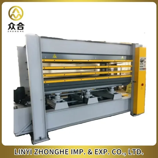 Automatic 3 Layers Plywood Making Door Skin Hot Press Machine