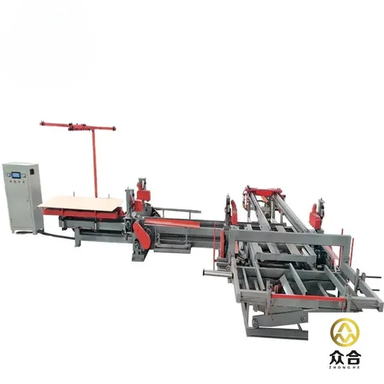 Automatic Plywood Panel Edge Trimming Cutting Saw Machine