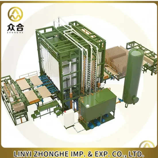 China Semi Automatic 500t 15 Layers Hydraulic Film Face Plywood Veneer Hot Press Machine