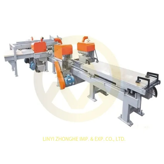 Efficient and High Efficiency Four Edge Plywood Trimming Cutting Saw Machine for Plywood