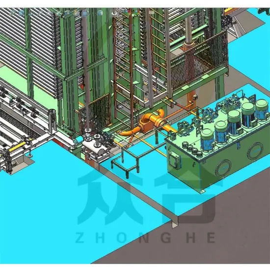 Good Condition Automatic Plywood Production Line Plywood Hot Press Wood Based Panels Machinery Industry for Sales to India