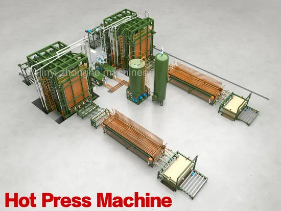 Shandong 36 Layers Hot Press Machinery for Plywood Making