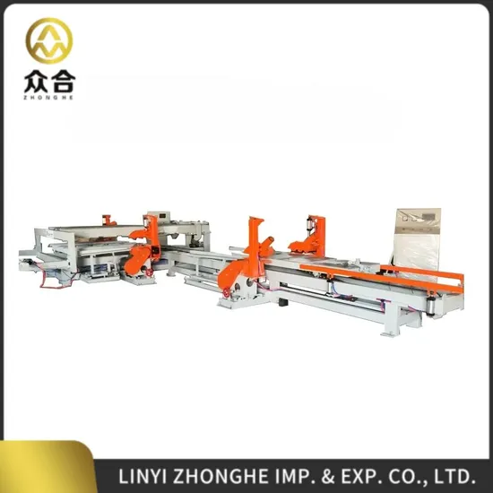 Veneer Edge Sawing Cutting Machine with Linear Guide