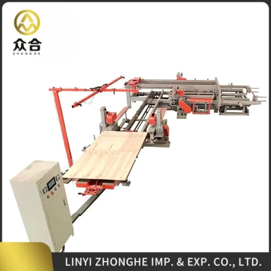 Veneer Edge Sawing Cutting Machine with Linear Guide