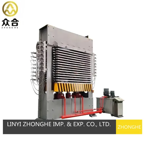 Zhonghe Linyi 600ton 15 Layers Plywood Hot Press Machine Wood Machine Hot Press Manufacturing Plant with Auto Loading Device