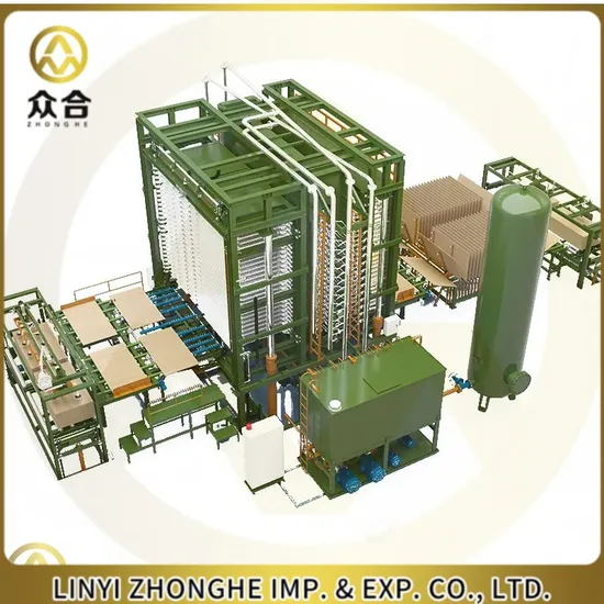 Zhonghe Plywood Board Hot Press Making Machine Manufacture Industry Sales Price to Cameroon